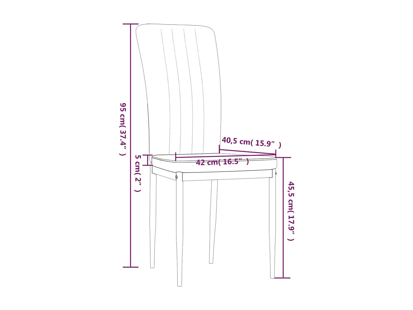 Eetkamerstoelen set van 2 Donkergrijs Fluweel