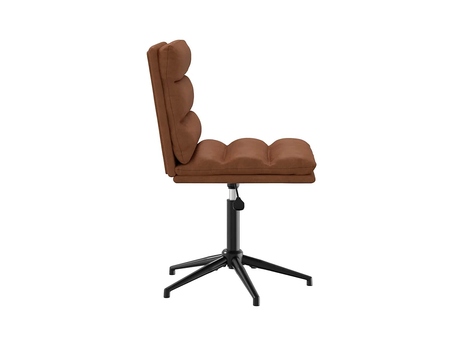 Eetkamerstoelen set van 4 bruin imitatieleer