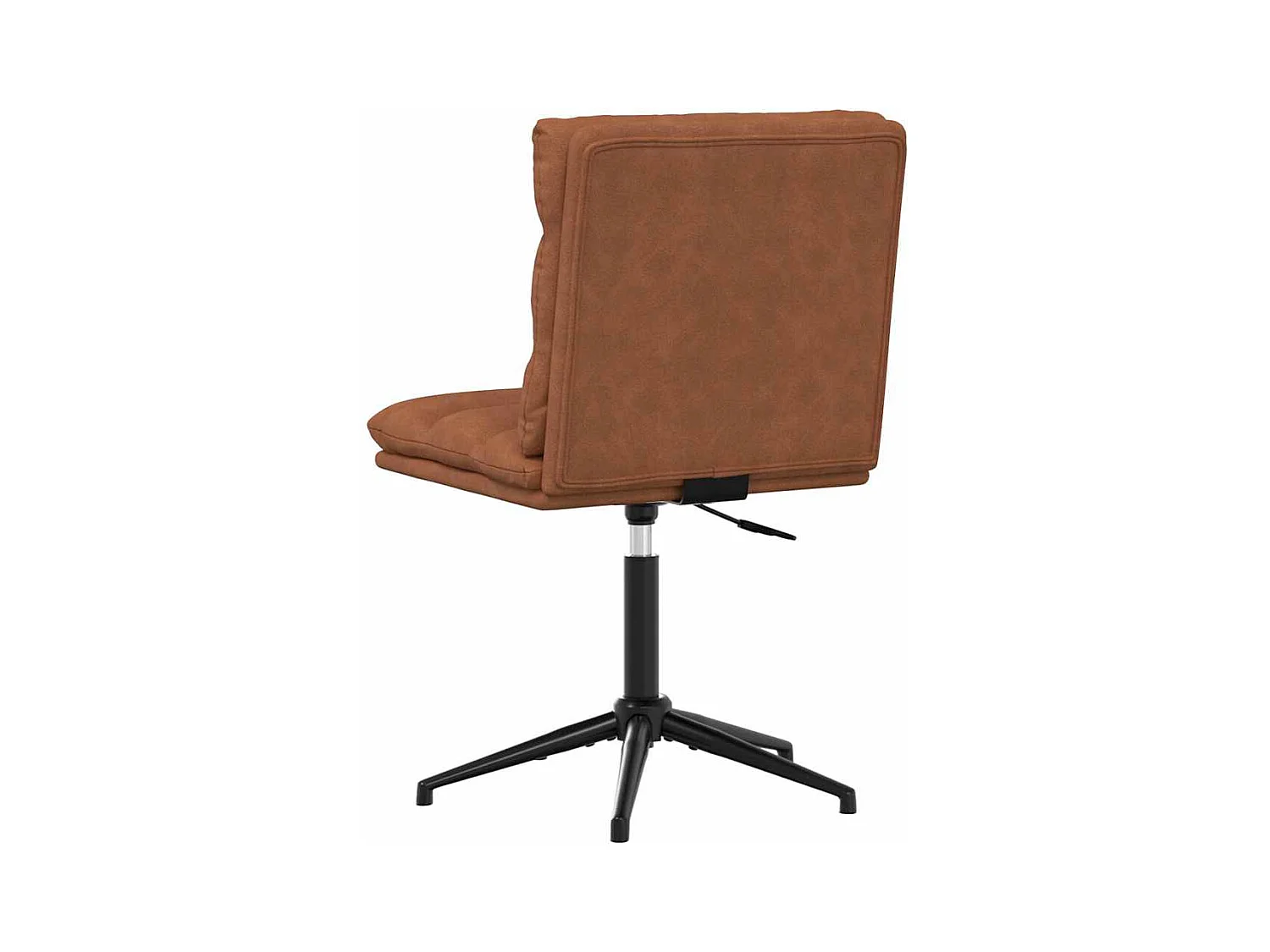 Eetkamerstoelen set van 4 bruin imitatieleer