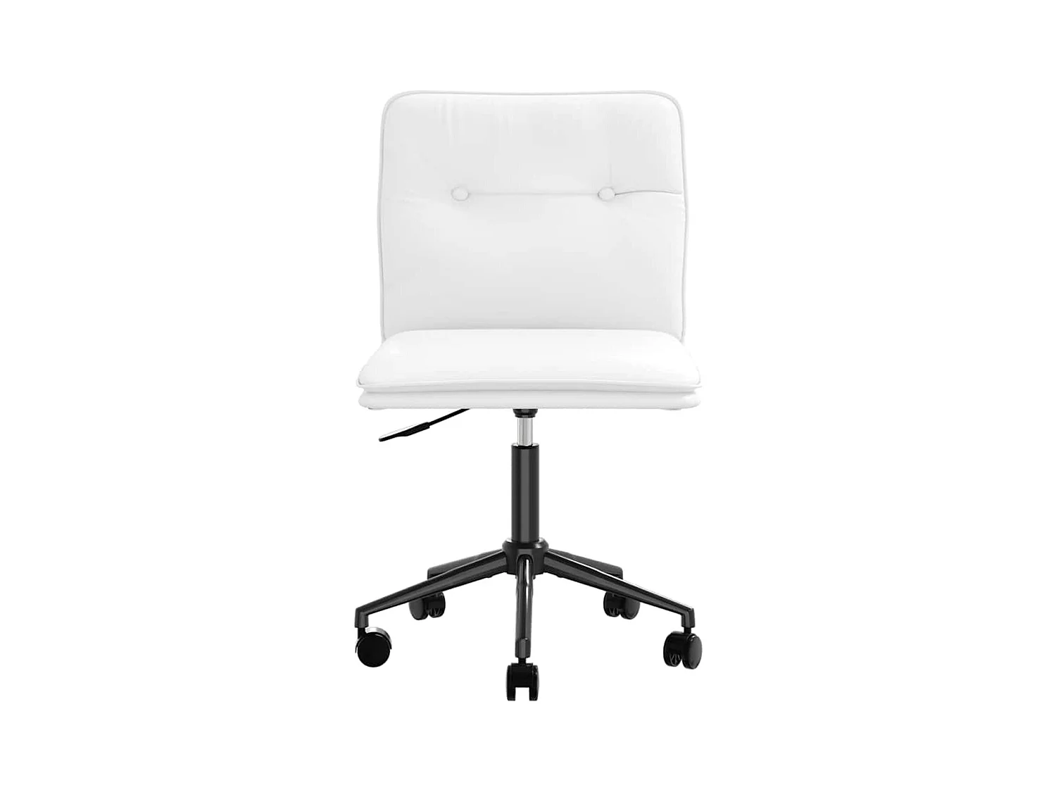 Chaises à manger lot de 2 blanc similicuir