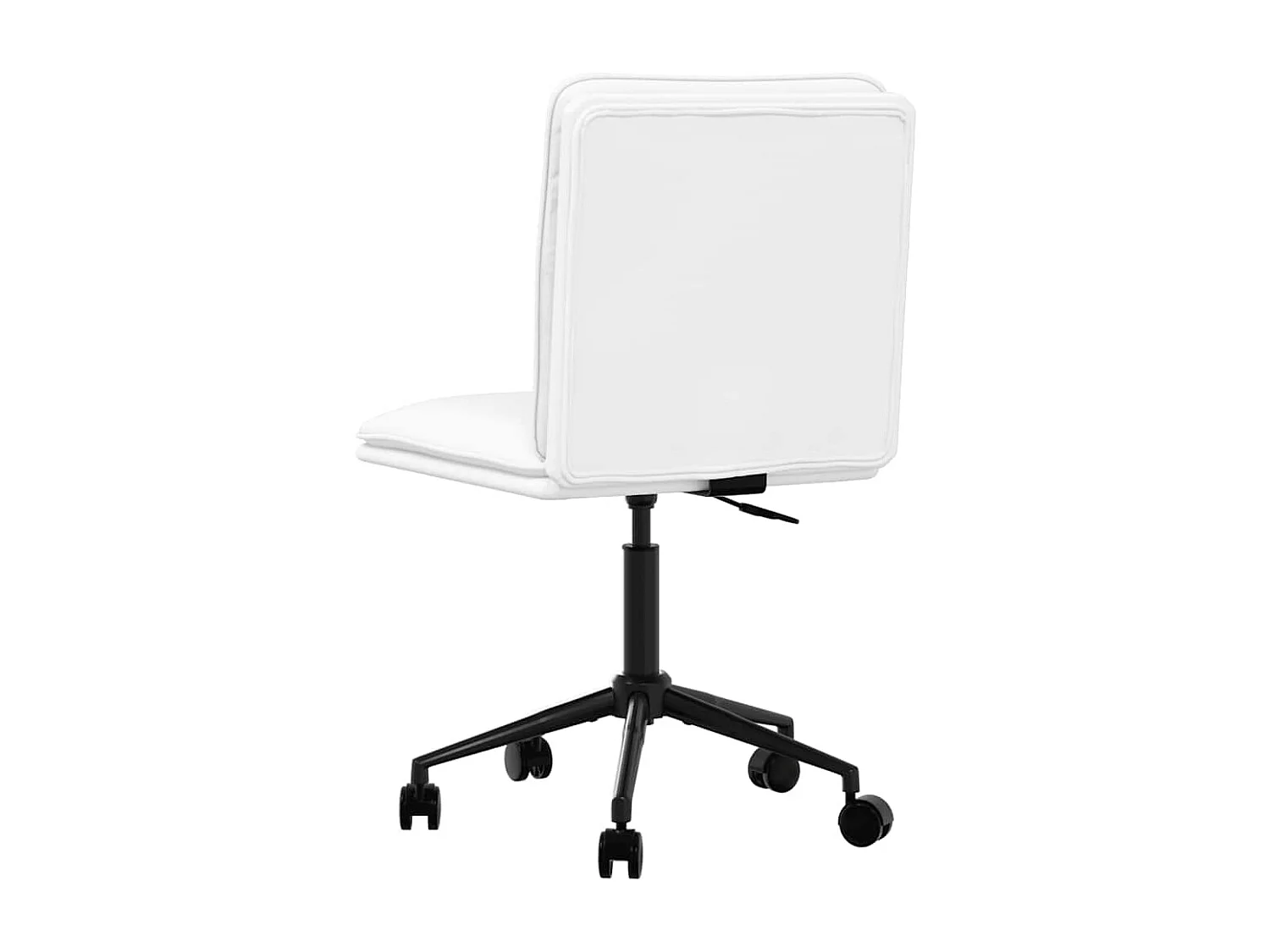 Chaises à manger lot de 2 blanc similicuir