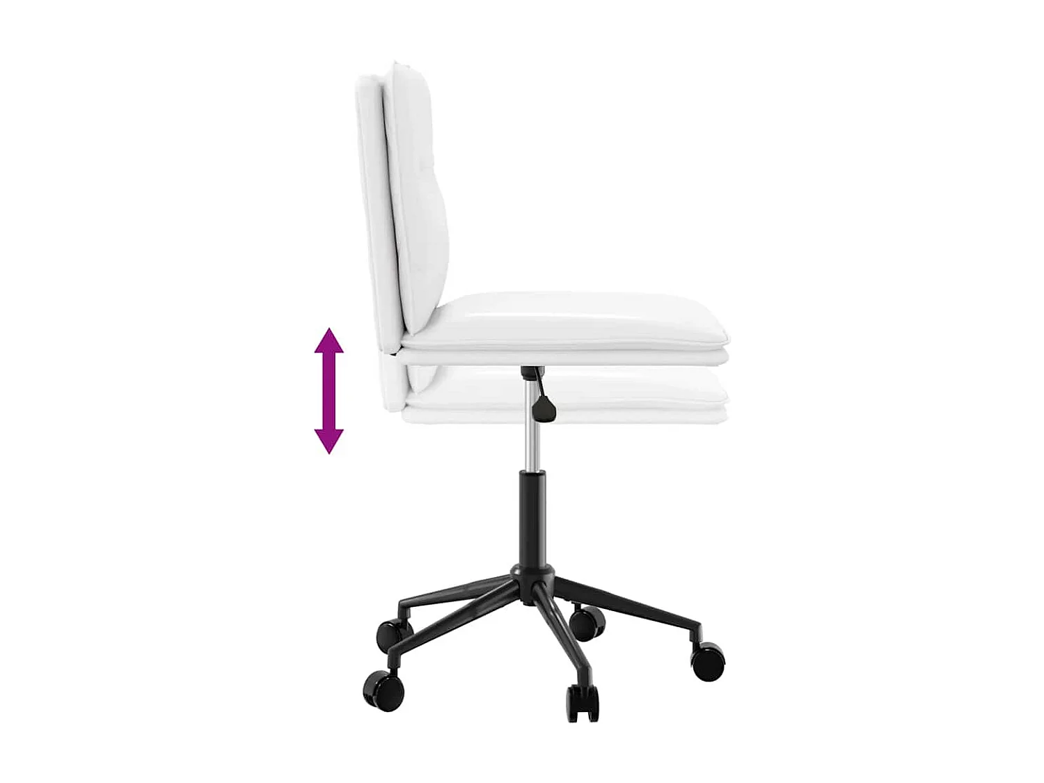 Chaises à manger lot de 2 blanc similicuir