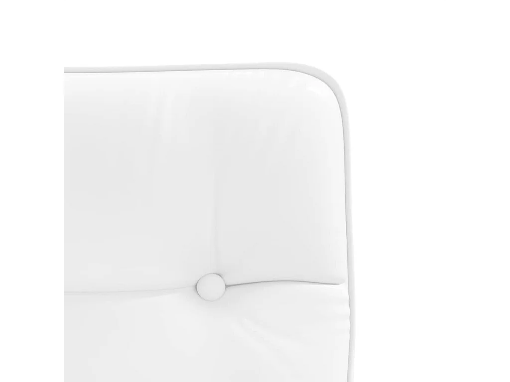 Chaises à manger lot de 2 blanc similicuir