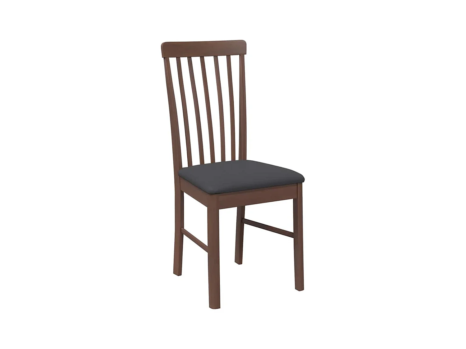 Chaises à manger coussins 2 pcs marron bois massif caoutchouc