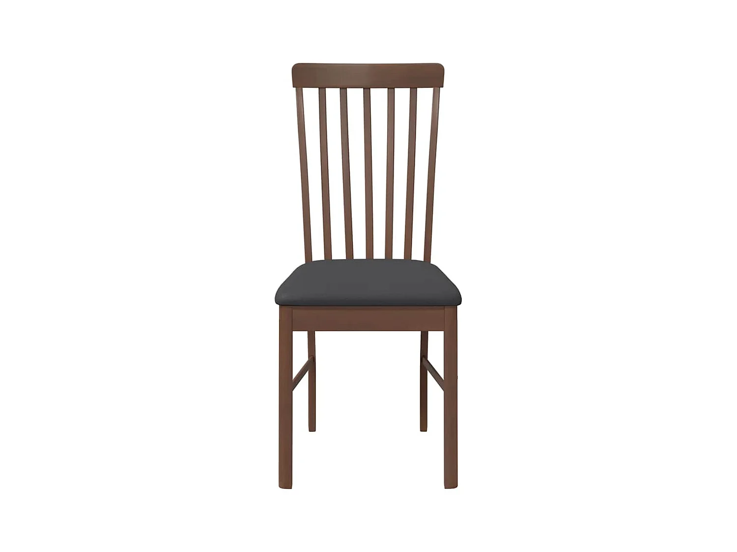 Chaises à manger coussins 2 pcs marron bois massif caoutchouc