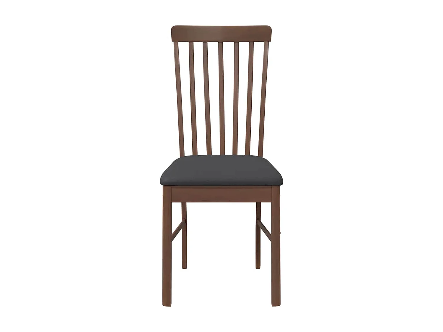 Chaises à manger coussins 2 pcs marron bois massif caoutchouc