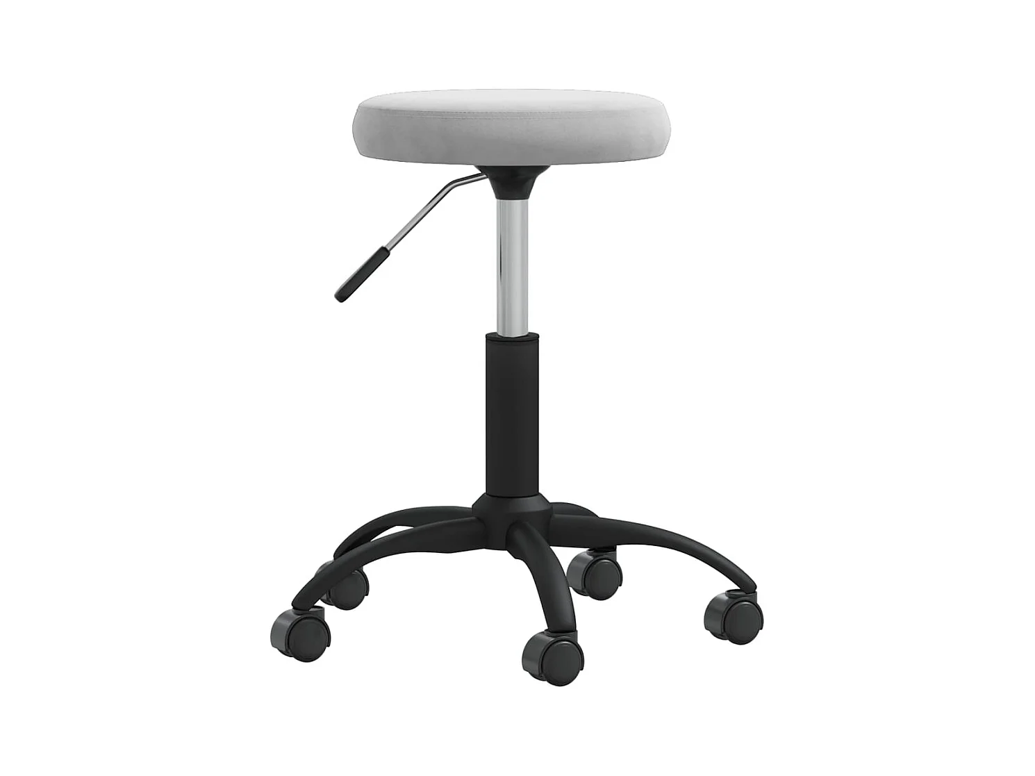 Chaise de salle à manger Gris clair Velours
