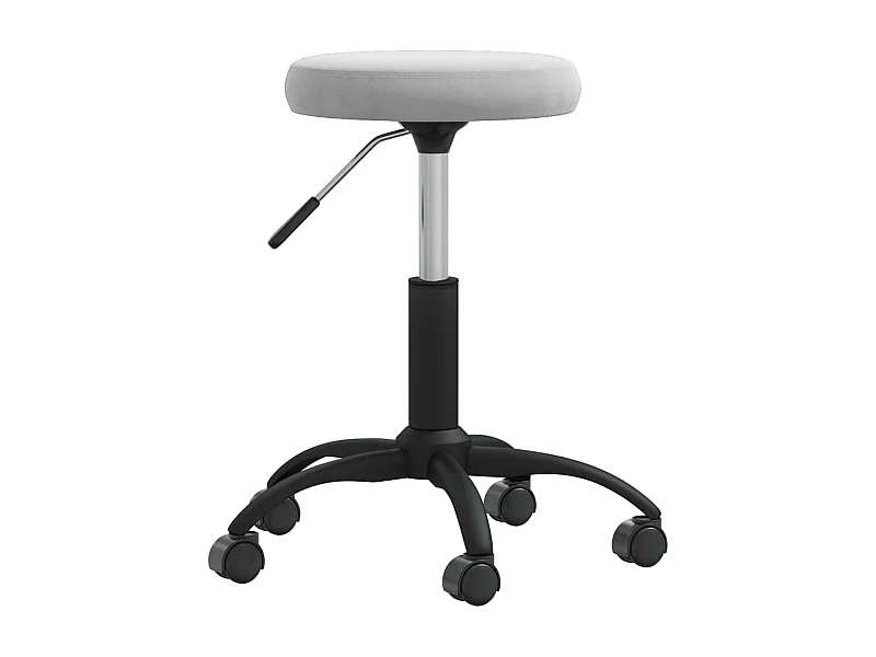 Chaise de salle à manger Gris clair Velours