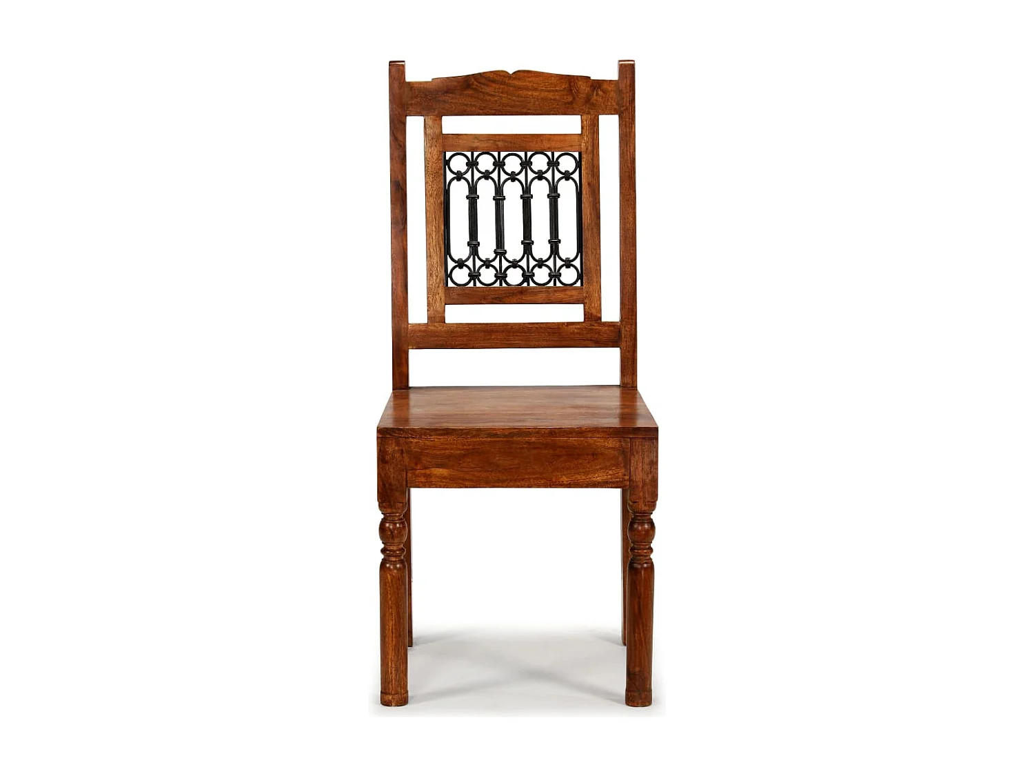 Juego de 4 sillas de comedor de madera maciza clásicas