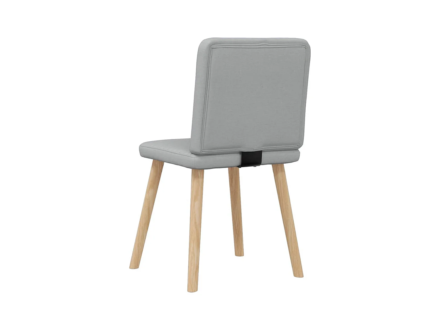 Eetkamerstoelen set van 6 lichtgrijze stof