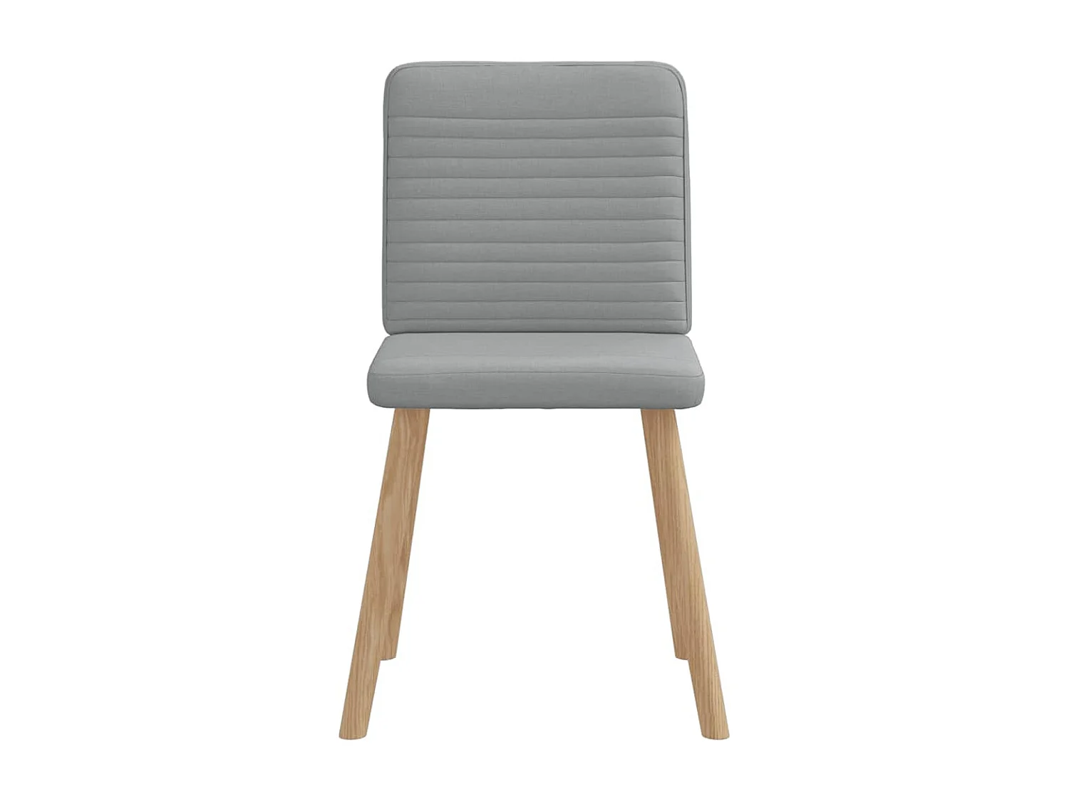 Chaises à manger lot de 6 gris clair tissu