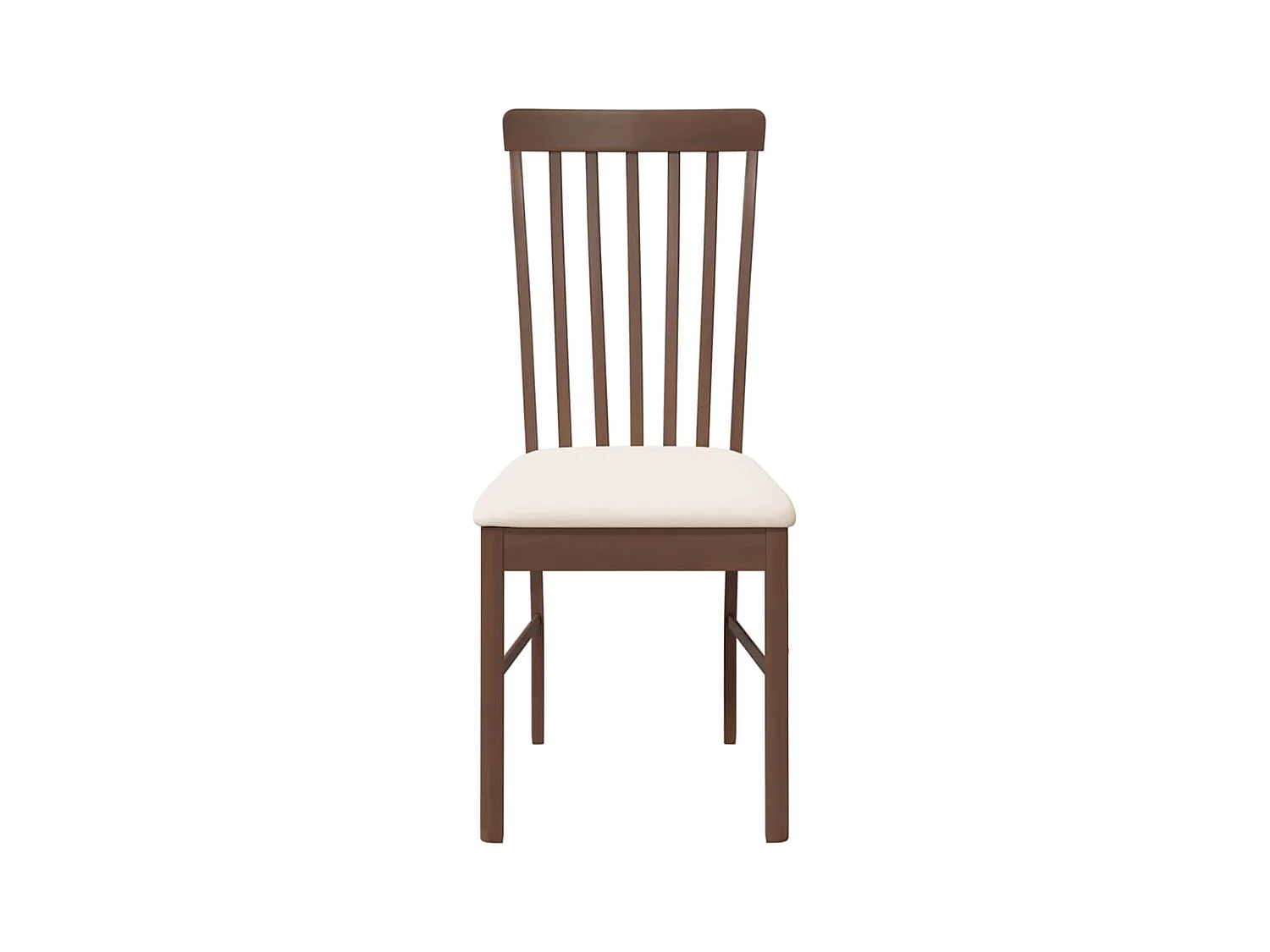 Chaises à manger coussins 2 pcs marron bois massif caoutchouc