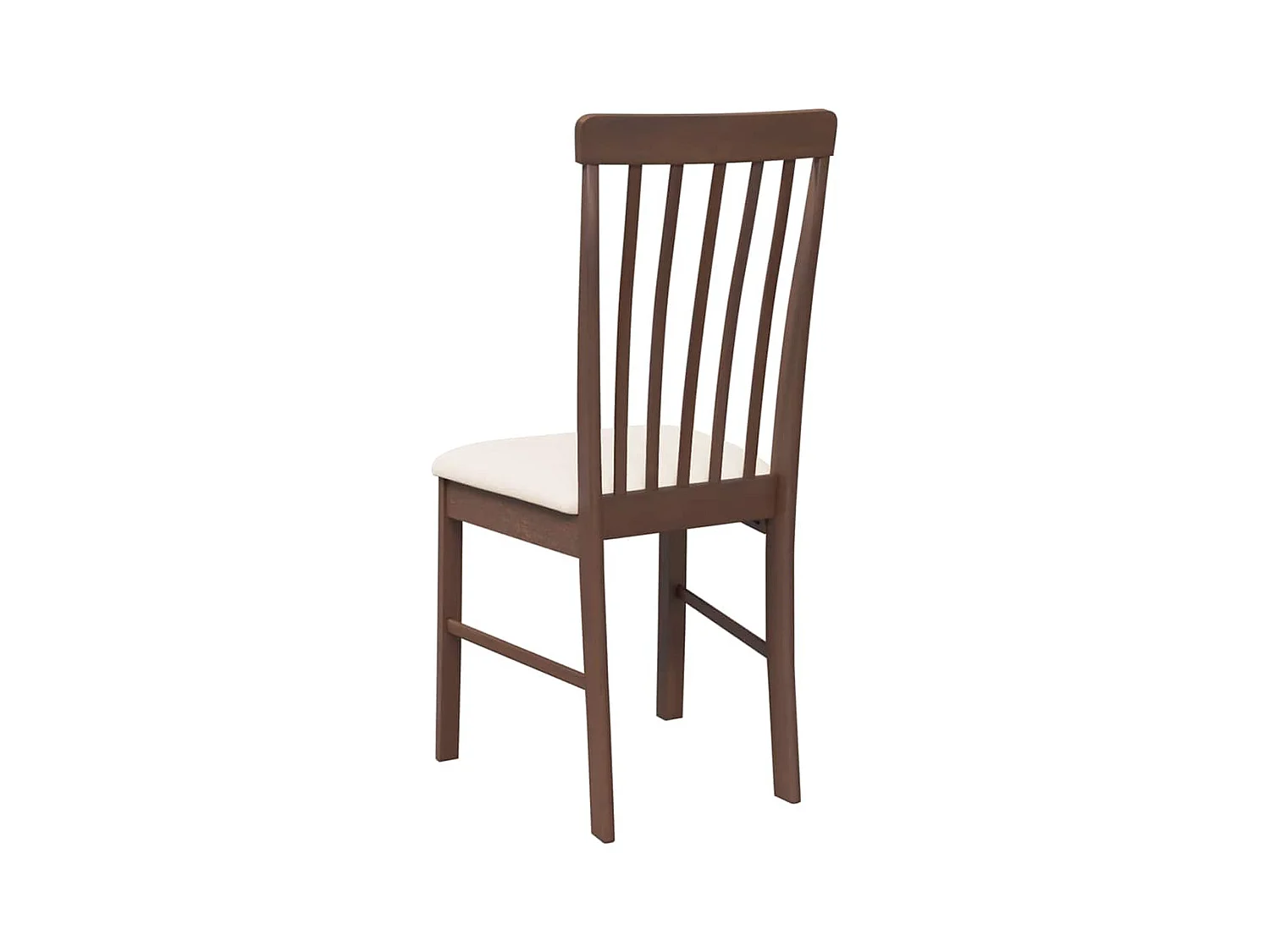 Chaises à manger coussins 2 pcs marron bois massif caoutchouc