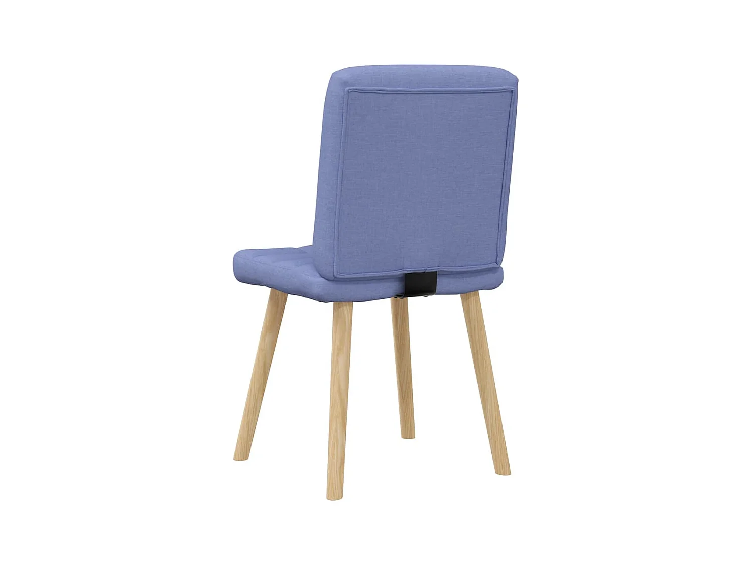Chaises à manger lot de 2 bleu jean tissu