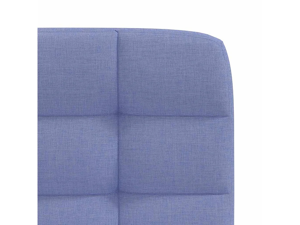 Chaises à manger lot de 2 bleu jean tissu