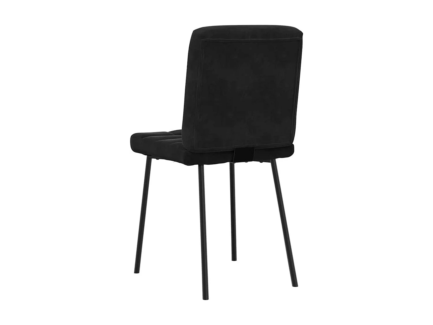 Set di 6 sedie da pranzo in velluto nero