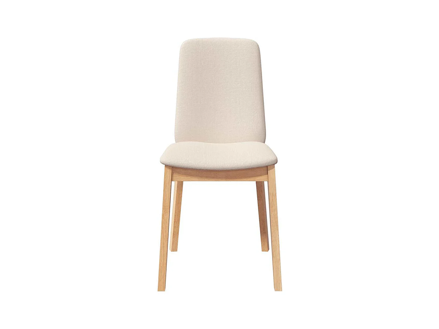 Chaises à manger coussins 2 pcs bois massif caoutchouc