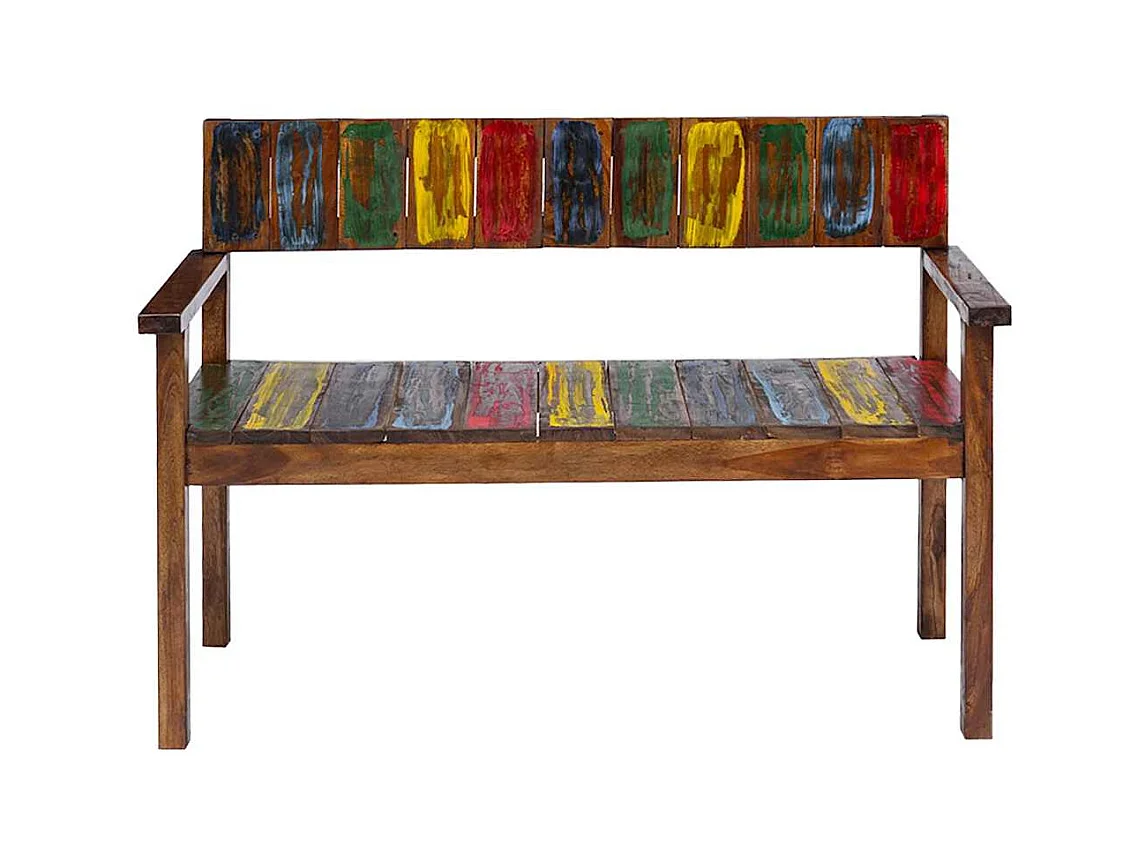 Chaises à manger lot de 4 bois de récupération solide