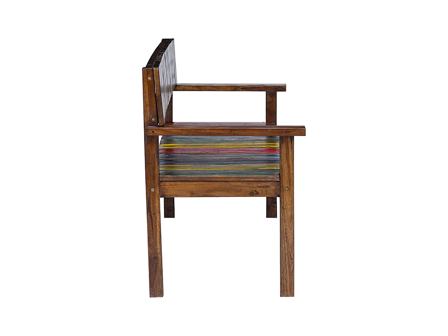 Chaises à manger lot de 4 bois de récupération solide