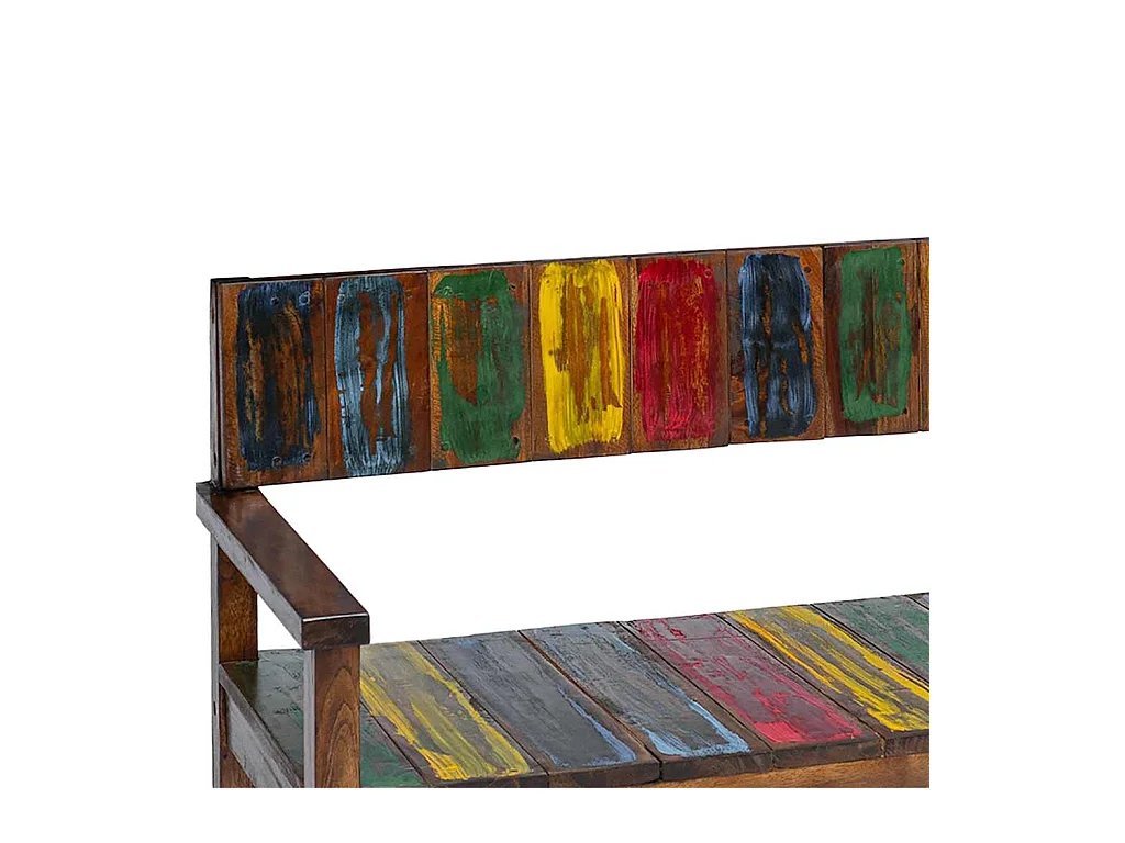 Chaises à manger lot de 4 bois de récupération solide
