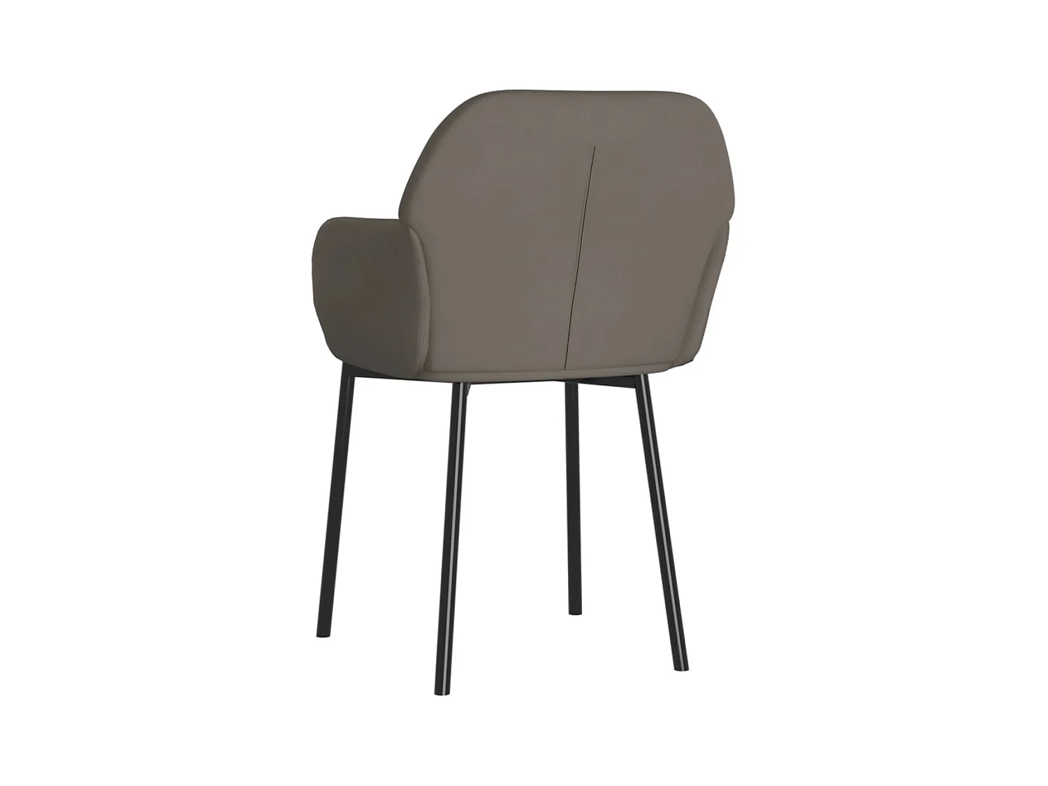 Eetkamerstoelen set van 2 Donkergrijs Fluweel