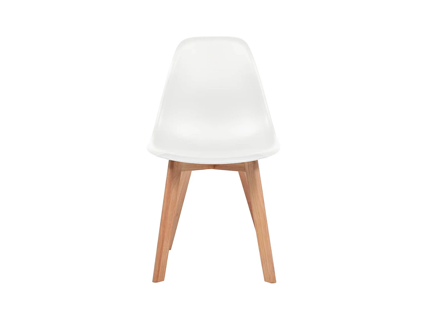 Chaises à manger lot de 4 Blanc Plastique