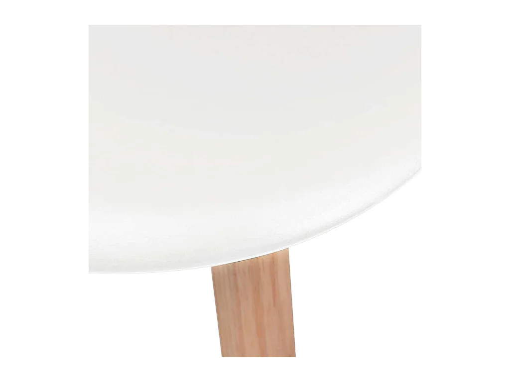 Chaises à manger lot de 4 Blanc Plastique