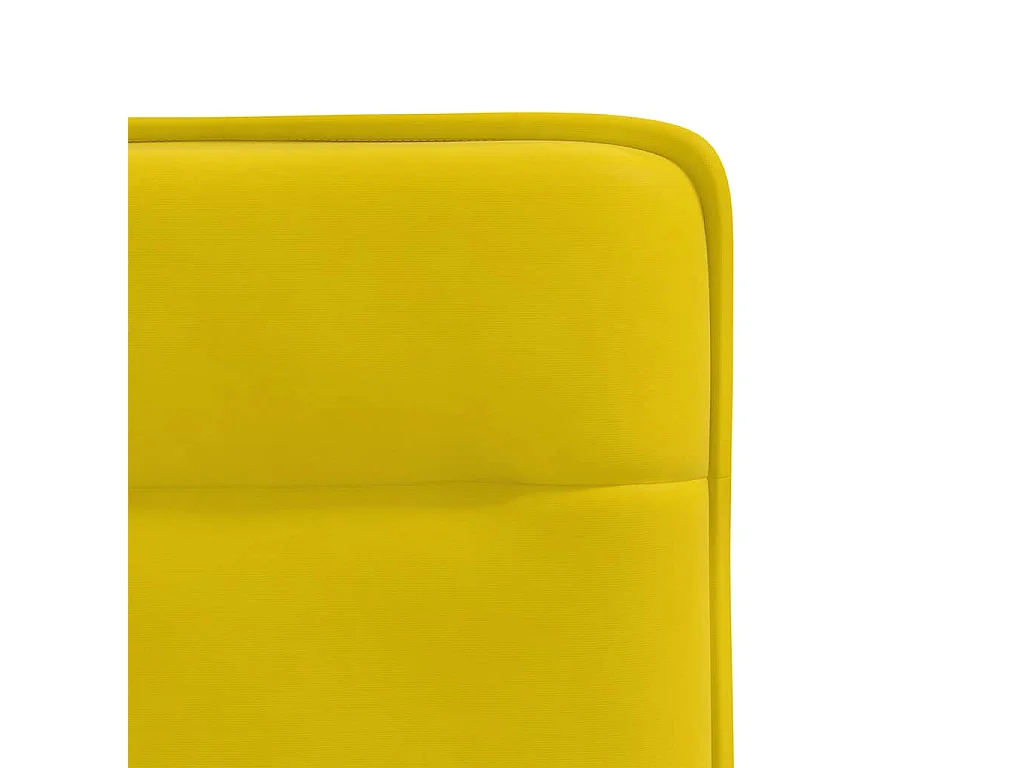 Chaises à manger lot de 2 Jaune Velours