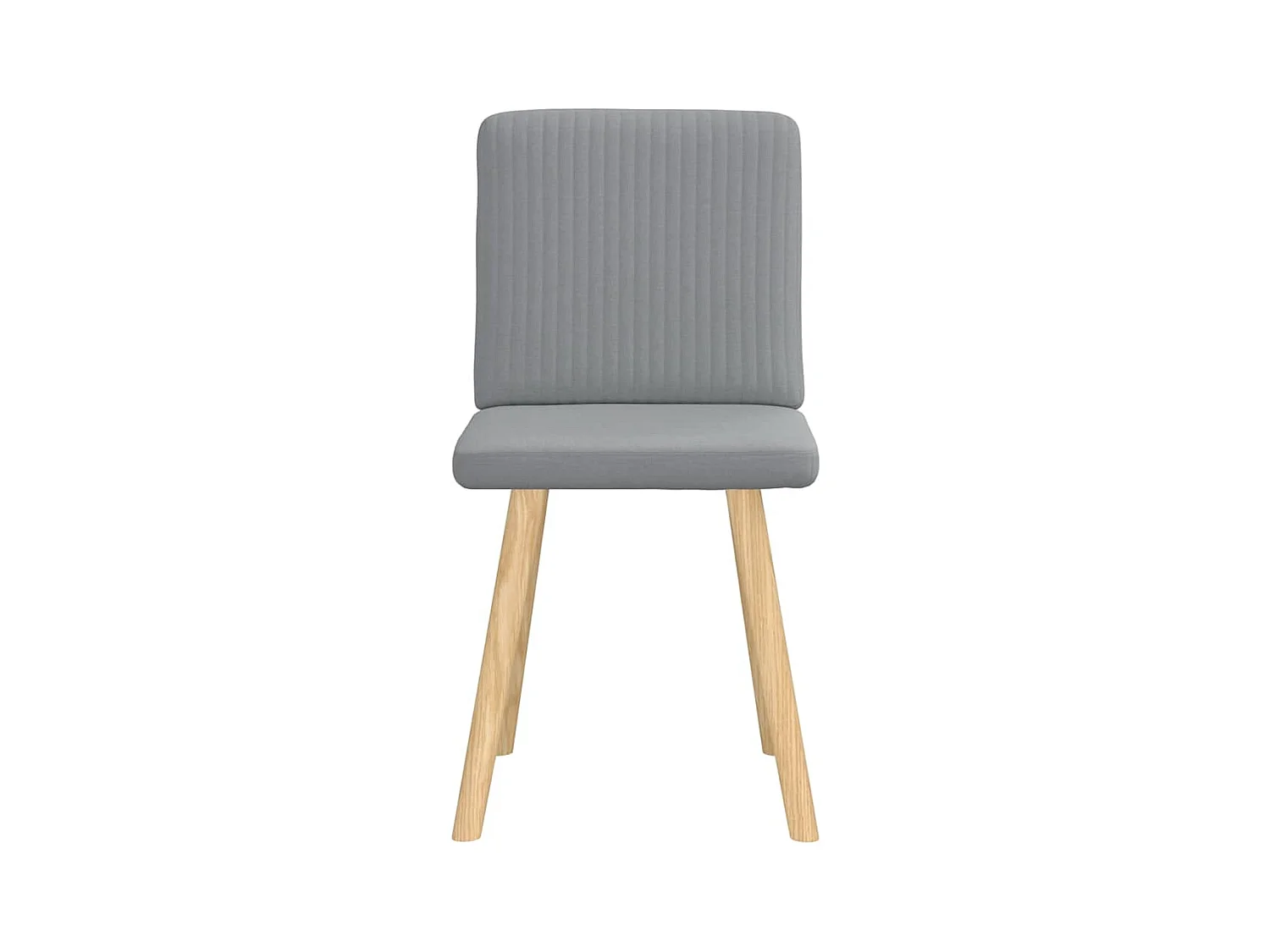 Eetkamerstoelen set van 2 lichtgrijze stof