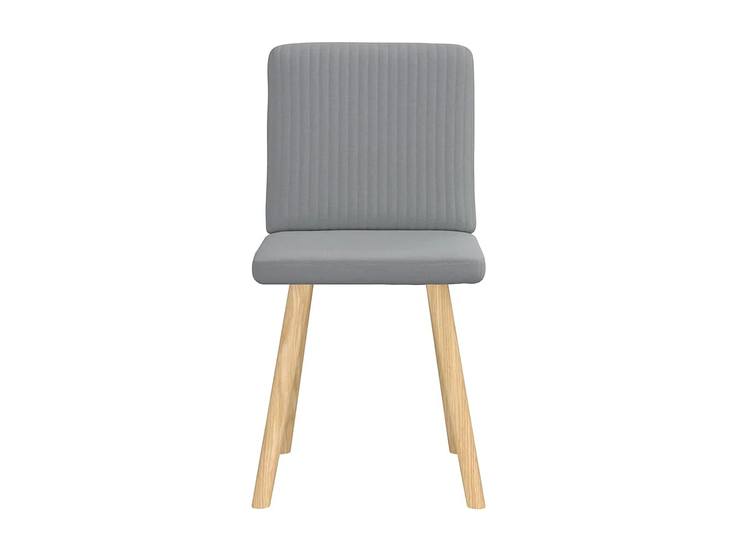 Chaises à manger lot de 2 gris clair tissu