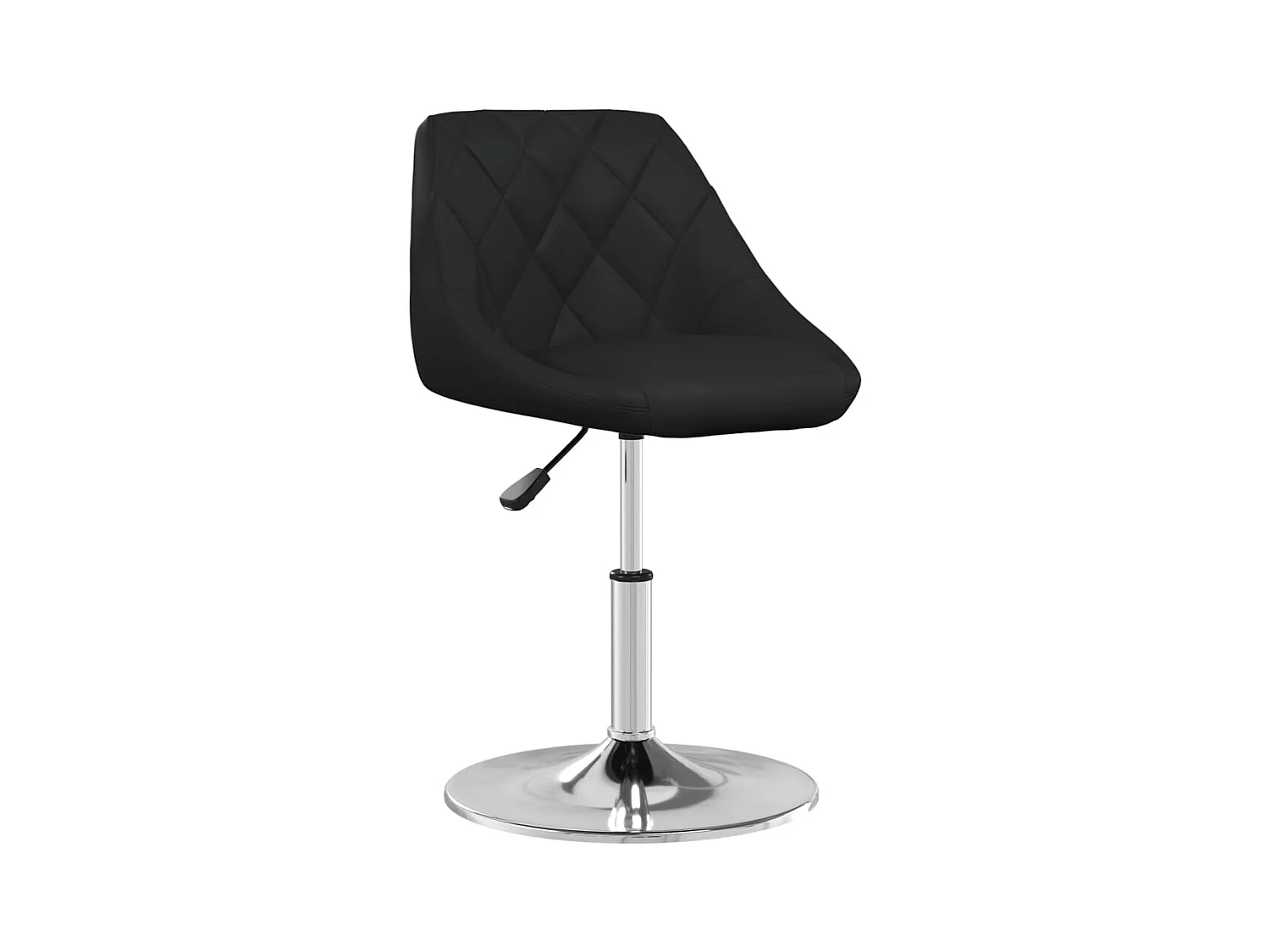 Chaises à manger lot de 2 noir similicuir