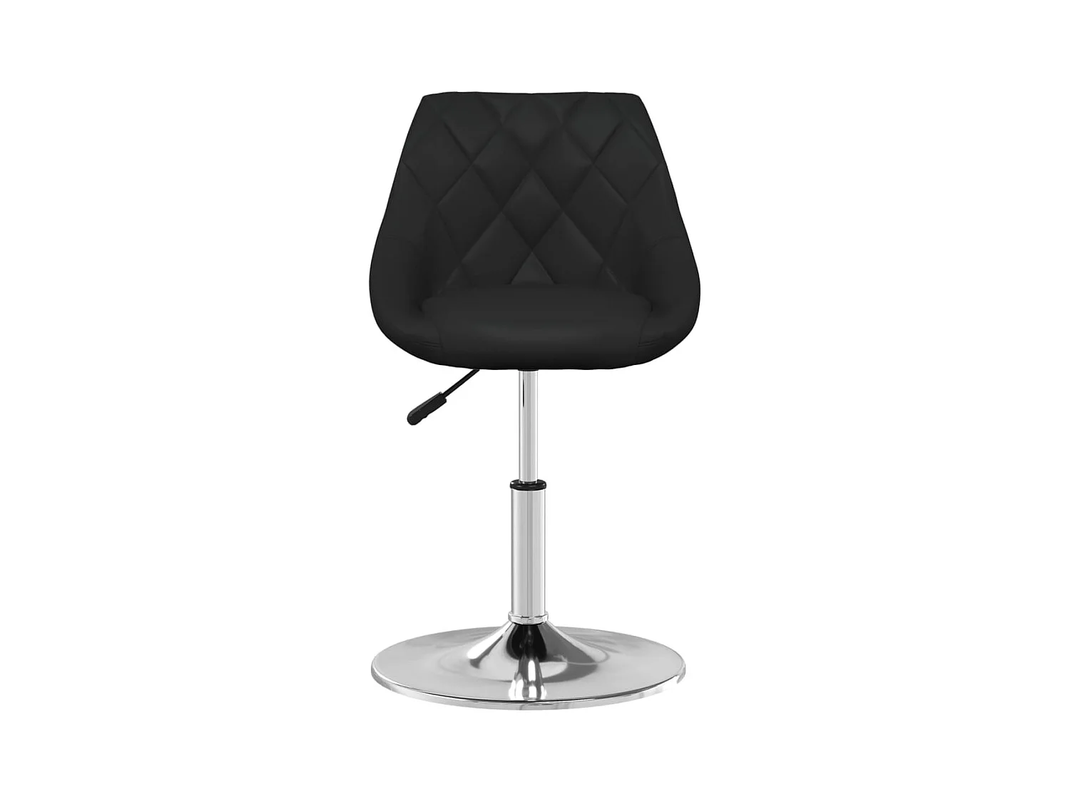 Chaises à manger lot de 2 noir similicuir