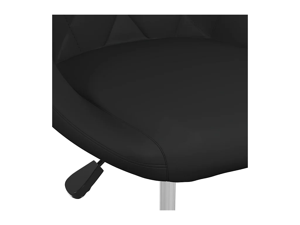 Chaises à manger lot de 2 noir similicuir