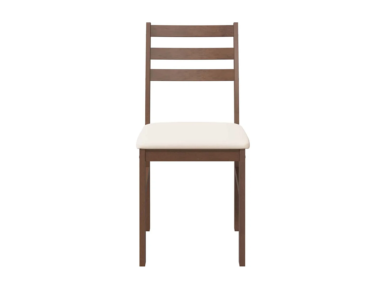 Cojines para sillas de comedor, 2 unidades, madera maciza marrón, caucho