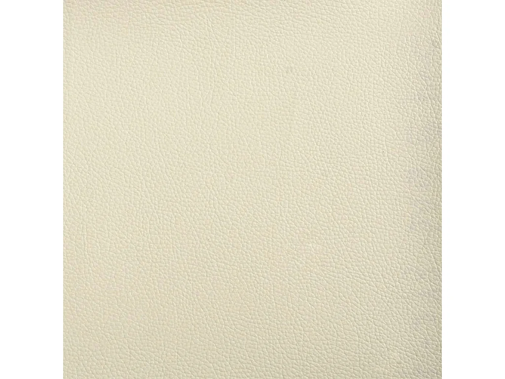 Silla de comedor de piel sintética color crema