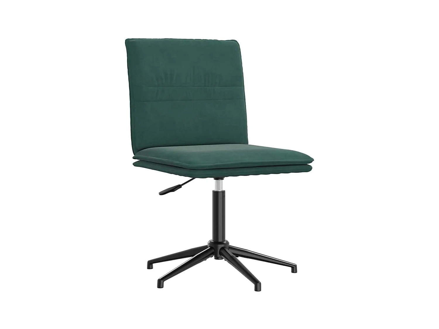 Chaise de salle à manger Vert foncé Velours