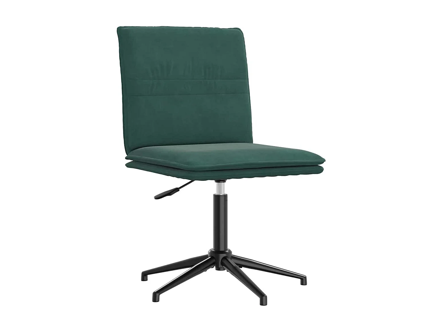 Chaise de salle à manger Vert foncé Velours