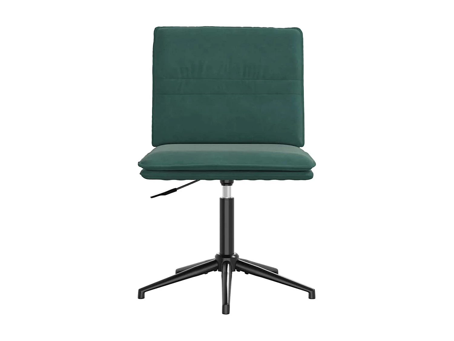 Chaise de salle à manger Vert foncé Velours