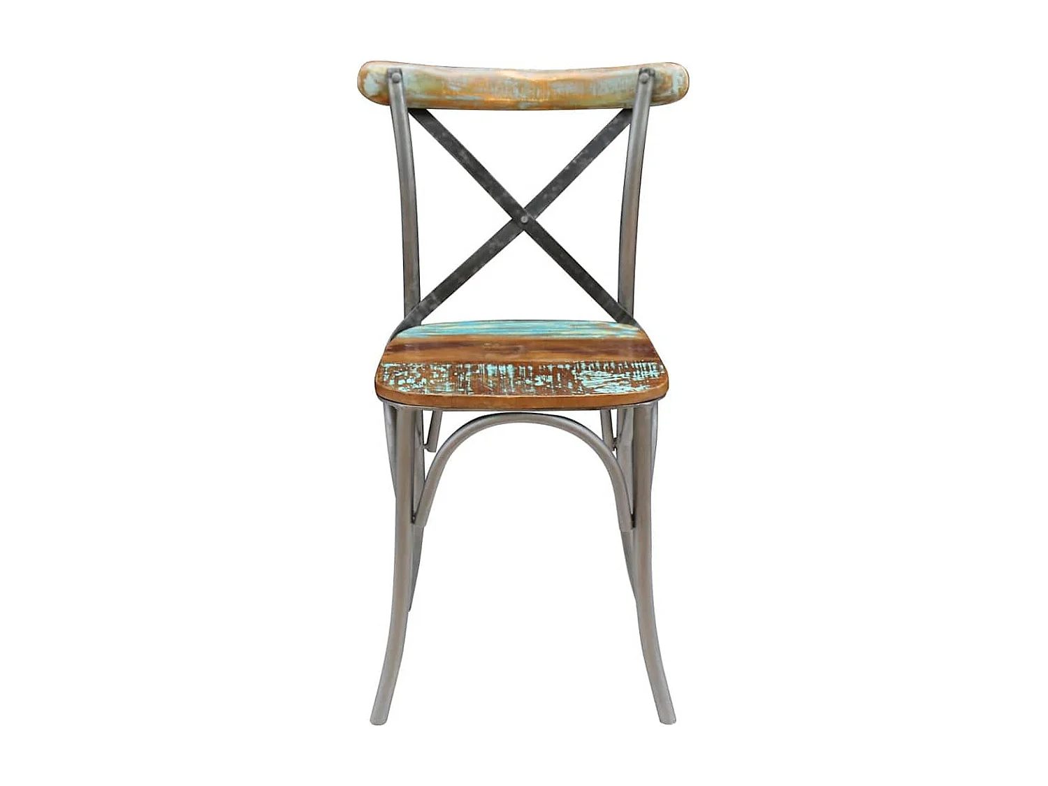 Chaises à manger lot de 4 bois de récupération solide