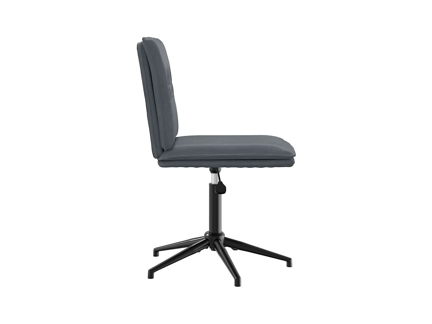 Eetkamerstoelen set van 4 Donkergrijs Fluweel