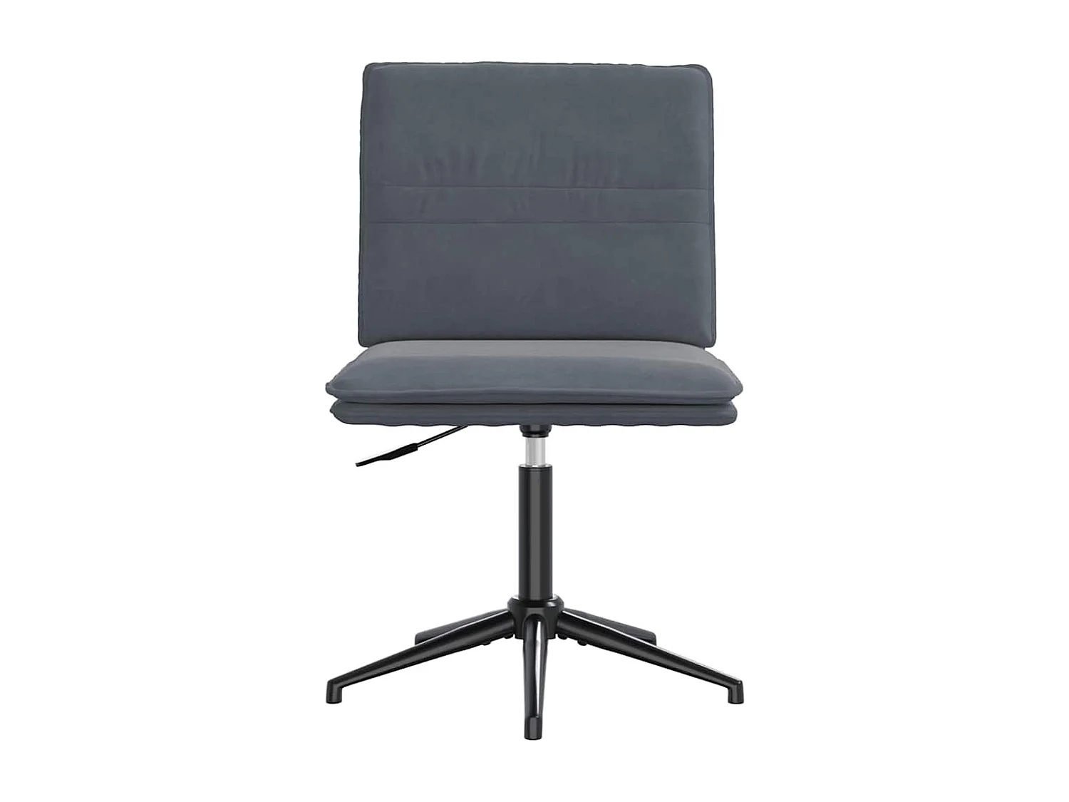 Chaises à manger lot de 4 Gris foncé Velours