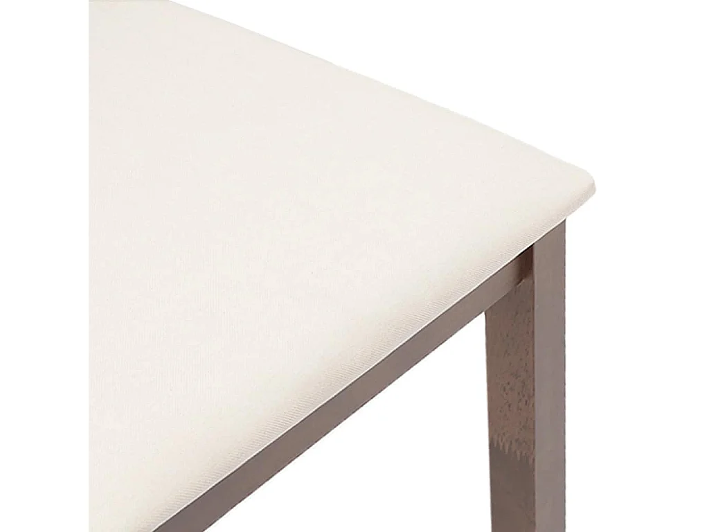 Cojines para sillas de comedor, 2 unidades, madera maciza marrón, caucho