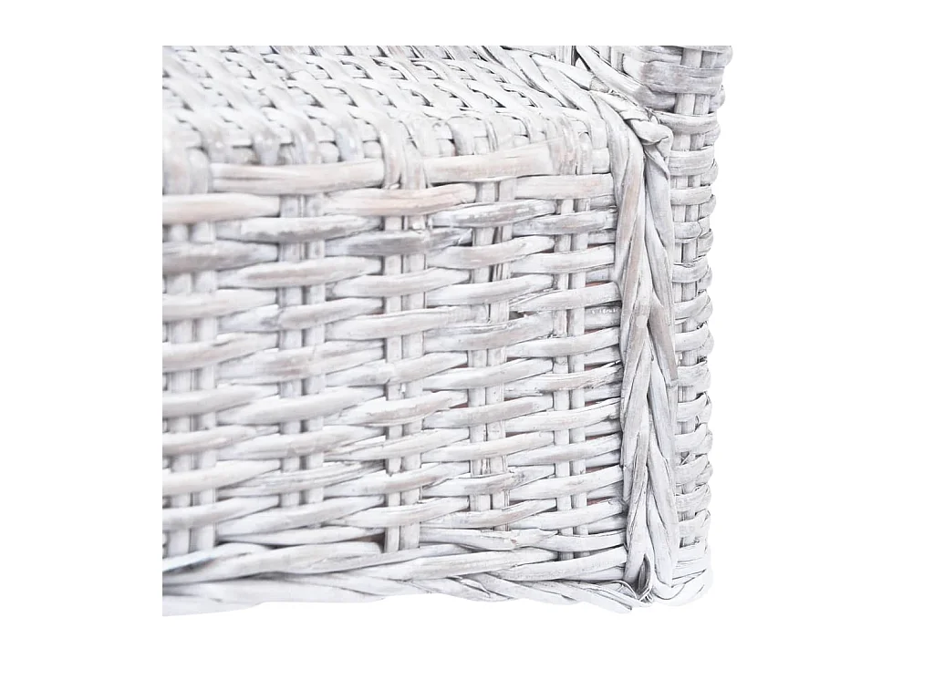 Chaises à manger lot de 2 rotin kubu et bois d'acajou