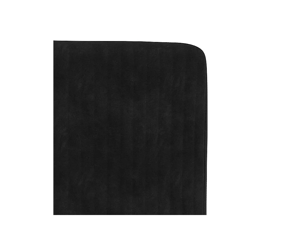 Chaises à manger lot de 4 Noir Velours