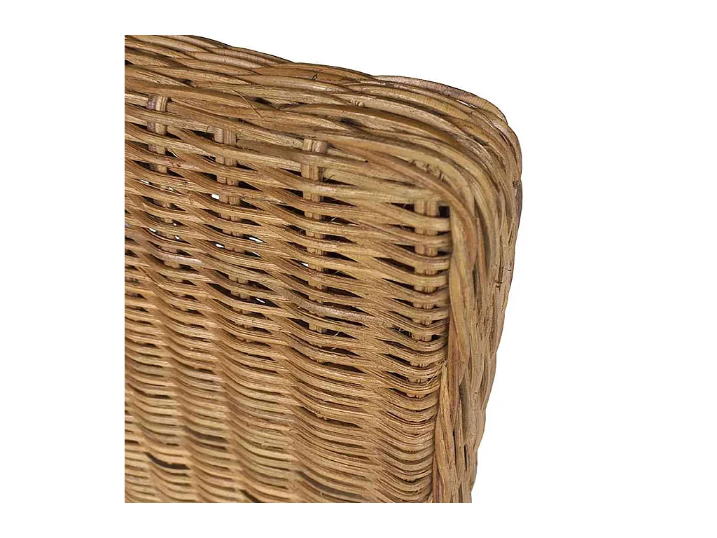 Eetkamerstoelen set van 6 bruin natuurlijk rotan