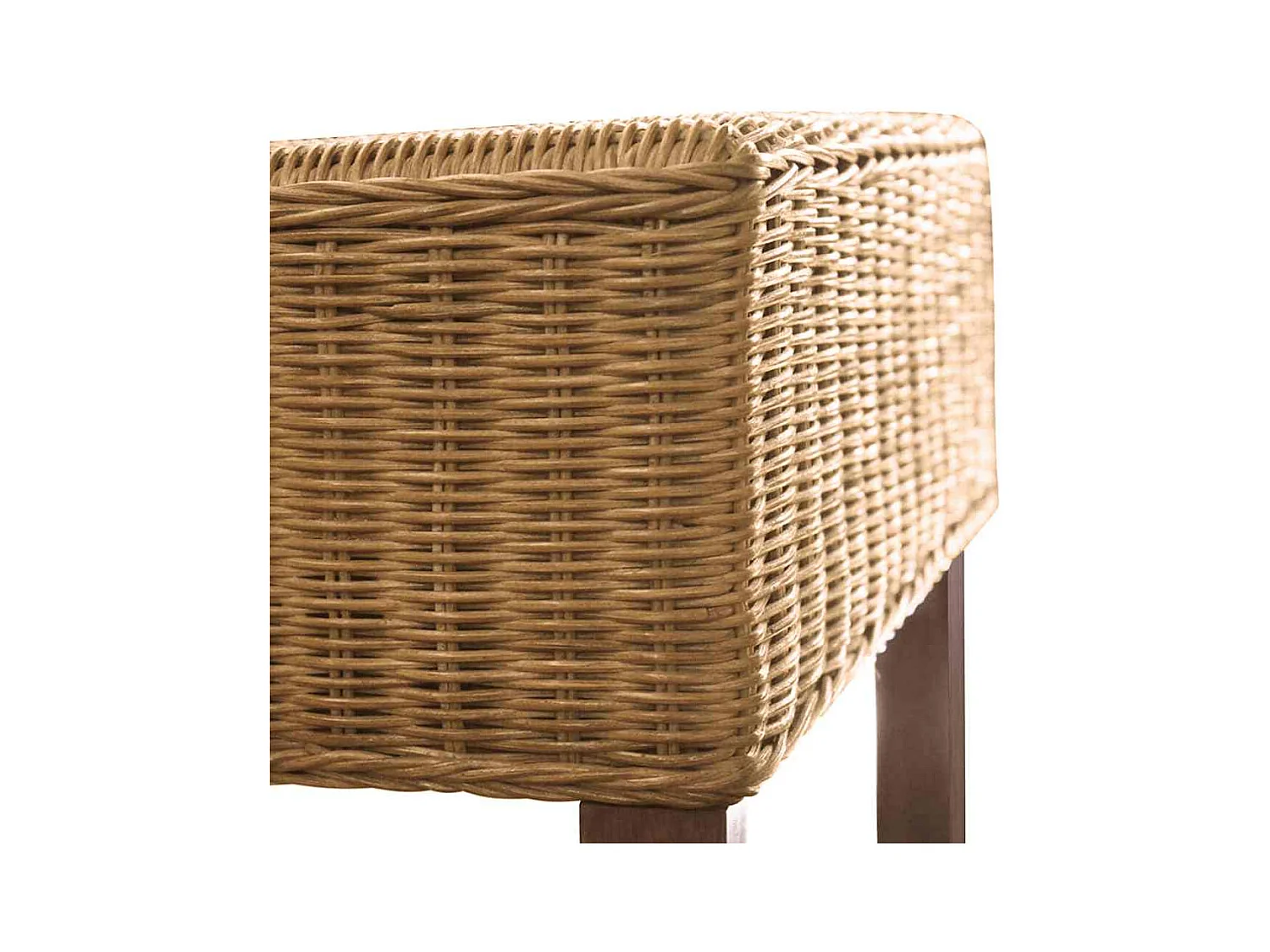 Eetkamerstoelen set van 6 bruin natuurlijk rotan