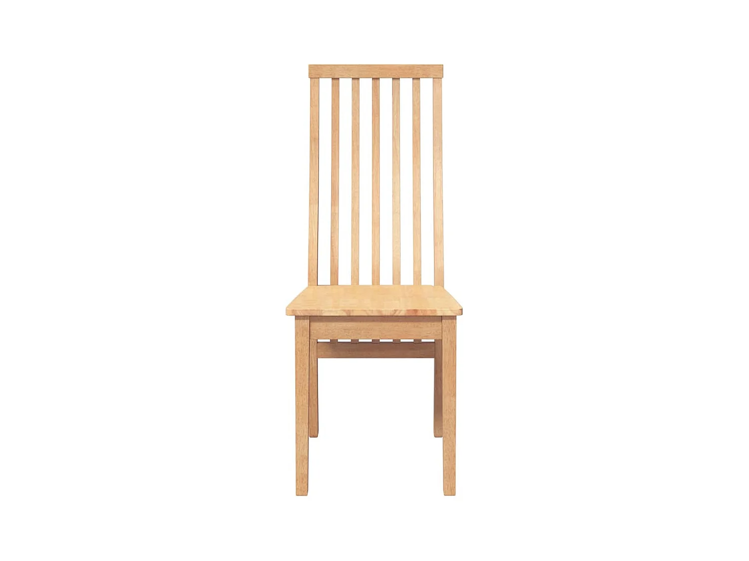 Sedie da pranzo 2 pezzi in legno massello di gomma