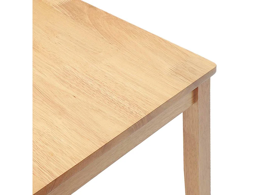 Sedie da pranzo 2 pezzi in legno massello di gomma