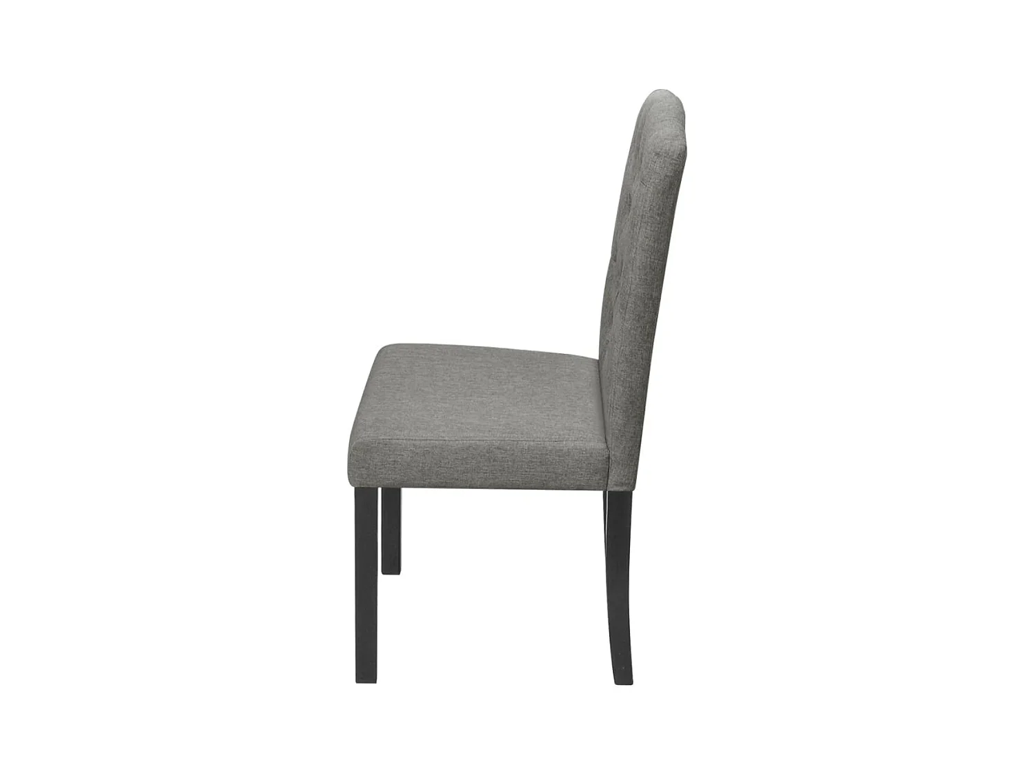 Chaises à manger lot de 4 gris tissu