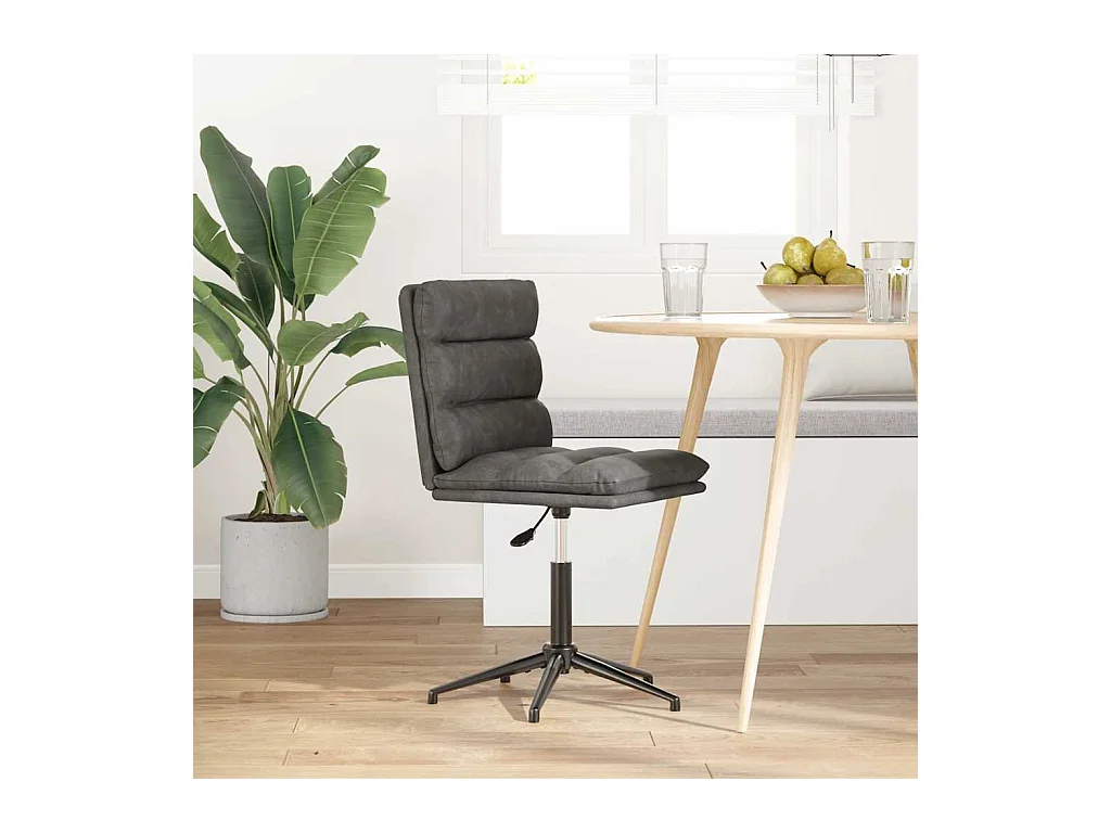 Chaise de salle à manger Noir Similicuir